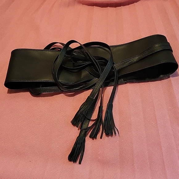 Vegan Leather Wrap Tassel Belt - Picture 7 of 13